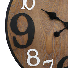 Load image into Gallery viewer, Farmhouse Wood Large Numerals Wall Clock 24 Inch