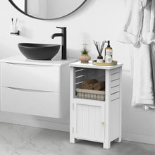 Load image into Gallery viewer, White Freestanding Wooden Storage Cabinet for Bedroom