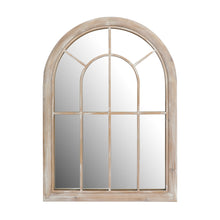 Load image into Gallery viewer, Farmhouse Arched Windowpane Mirror 36" L x 26" W