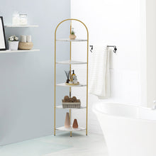Load image into Gallery viewer, 5 Tiers Corner Freestanding Storage Shelf