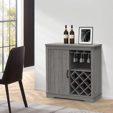 Load image into Gallery viewer, Farmhouse Liquor Wine Cabinet With Storage Ash Grey