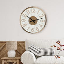 Load image into Gallery viewer, 24 Inch Round Modern Wall Clock with Large Numerals