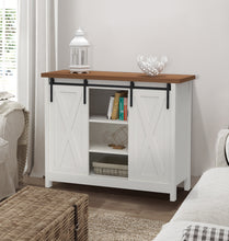 Load image into Gallery viewer, Rustic Solid Wood Barn Door Wine Cabinet