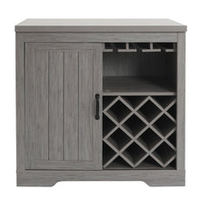 Load image into Gallery viewer, Farmhouse Liquor Wine Cabinet With Storage Ash Grey