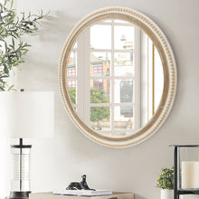 Load image into Gallery viewer, Distressed Decorative Mirror with White Beaded