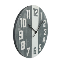 Load image into Gallery viewer, 24 Inch Wood Numerals Wall Clock for Living Room Decor