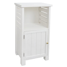 Load image into Gallery viewer, White Freestanding Wooden Storage Cabinet for Bedroom