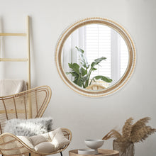Load image into Gallery viewer, Distressed Decorative Mirror with White Beaded