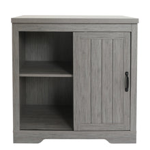 Load image into Gallery viewer, Farmhouse Liquor Wine Cabinet With Storage Ash Grey