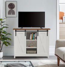 Load image into Gallery viewer, Rustic Solid Wood Barn Door Wine Cabinet