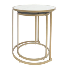 Load image into Gallery viewer, Modern Round Accent Coffee Table Set of 2