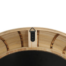 Load image into Gallery viewer, 31.5” Rustic Round Mirror with Thick Wood Frame
