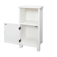Load image into Gallery viewer, White Freestanding Wooden Storage Cabinet for Bedroom
