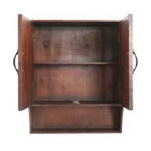 Load image into Gallery viewer, Dark Brown Barn Door Decor Wall Storage Cabinet