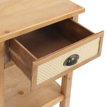 Load image into Gallery viewer, Nature Wood Night Stand Beside Table with Drawer