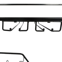 Load image into Gallery viewer, Black Metal and Glass Elegant Home Bar Serving Cart