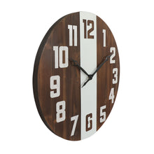 Load image into Gallery viewer, 24 Inch Wood Numerals Wall Clock for Living Room Decor