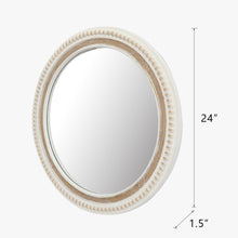 Load image into Gallery viewer, Distressed Decorative Mirror with White Beaded