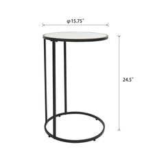 Load image into Gallery viewer, Round C Shaped Side Table for Living Room