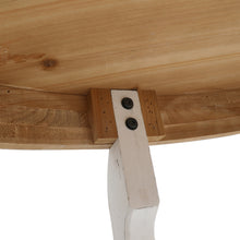 Load image into Gallery viewer, Rustic Wood Half Round 2-Tier End Table