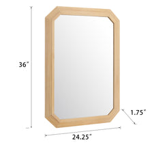 Load image into Gallery viewer, 24" x 36" Rectangle Wall Mirror with Wood Frame for Entryway
