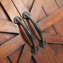 Load image into Gallery viewer, Dark Brown Barn Door Decor Wall Storage Cabinet