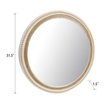 Load image into Gallery viewer, Distressed Decorative Mirror with White Beaded