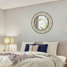 Load image into Gallery viewer, HAWOO 28'' Round Rattan Wall Mirror