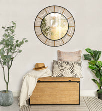 Load image into Gallery viewer, HAWOO 28'' Round Rattan Wall Mirror