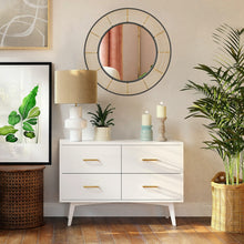 Load image into Gallery viewer, HAWOO 28'' Round Rattan Wall Mirror