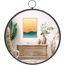 Load image into Gallery viewer, Black Round Mirrors for Wall Decor