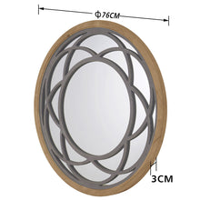 Load image into Gallery viewer, Rustic Round Decorative Wall Mirror 30 Inch