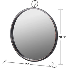 Load image into Gallery viewer, Black Round Mirrors for Wall Decor