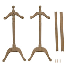 Load image into Gallery viewer, Solid Wood Finish Hand Harved Wooden Blanket Rack