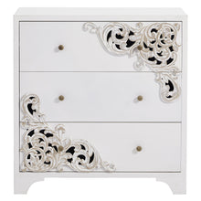 Load image into Gallery viewer, 31.25'' Solid Wood 3 Drawer Accent Chest - White
