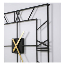 Load image into Gallery viewer, Metal Large Square Hollow Out Wall Clock, 25 Inch