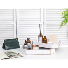 Load image into Gallery viewer, 2PCS Whitewash Wood Serving Trays with Handles