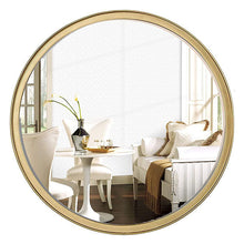 Load image into Gallery viewer, Round Gold Wall Mirror, 10 Inch/14 Inch/18 Inch