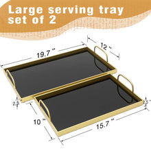 Load image into Gallery viewer, large serving tray set of 2