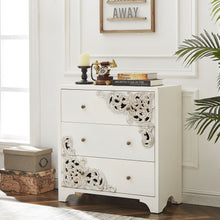 Load image into Gallery viewer, 31.25'' Solid Wood 3 Drawer Accent Chest - White