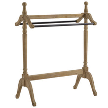 Load image into Gallery viewer, Solid Wood Finish Hand Harved Wooden Blanket Rack