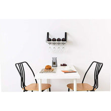 Load image into Gallery viewer, Rustic Wood Wine Storage Rack