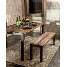 Load image into Gallery viewer, 56'' Long Farmhouse Solid Wood Bench