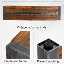 Load image into Gallery viewer, 56'' Long Farmhouse Solid Wood Bench