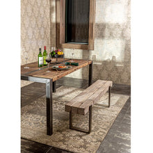 Load image into Gallery viewer, 56'' Long Rustic Solid Wood Bench