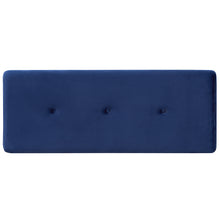 Load image into Gallery viewer, Blue Velvet Upholstered Bench