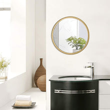 Load image into Gallery viewer, Round Gold Wall Mirror, 10 Inch/14 Inch/18 Inch