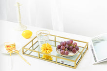 Load image into Gallery viewer, Nesting Gold Mirror Trays
