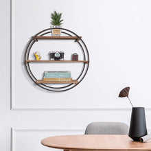 Load image into Gallery viewer, Round 3 Tier Floating Wall Shelves