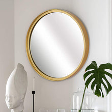 Load image into Gallery viewer, Round Gold Wall Mirror, 10 Inch/14 Inch/18 Inch